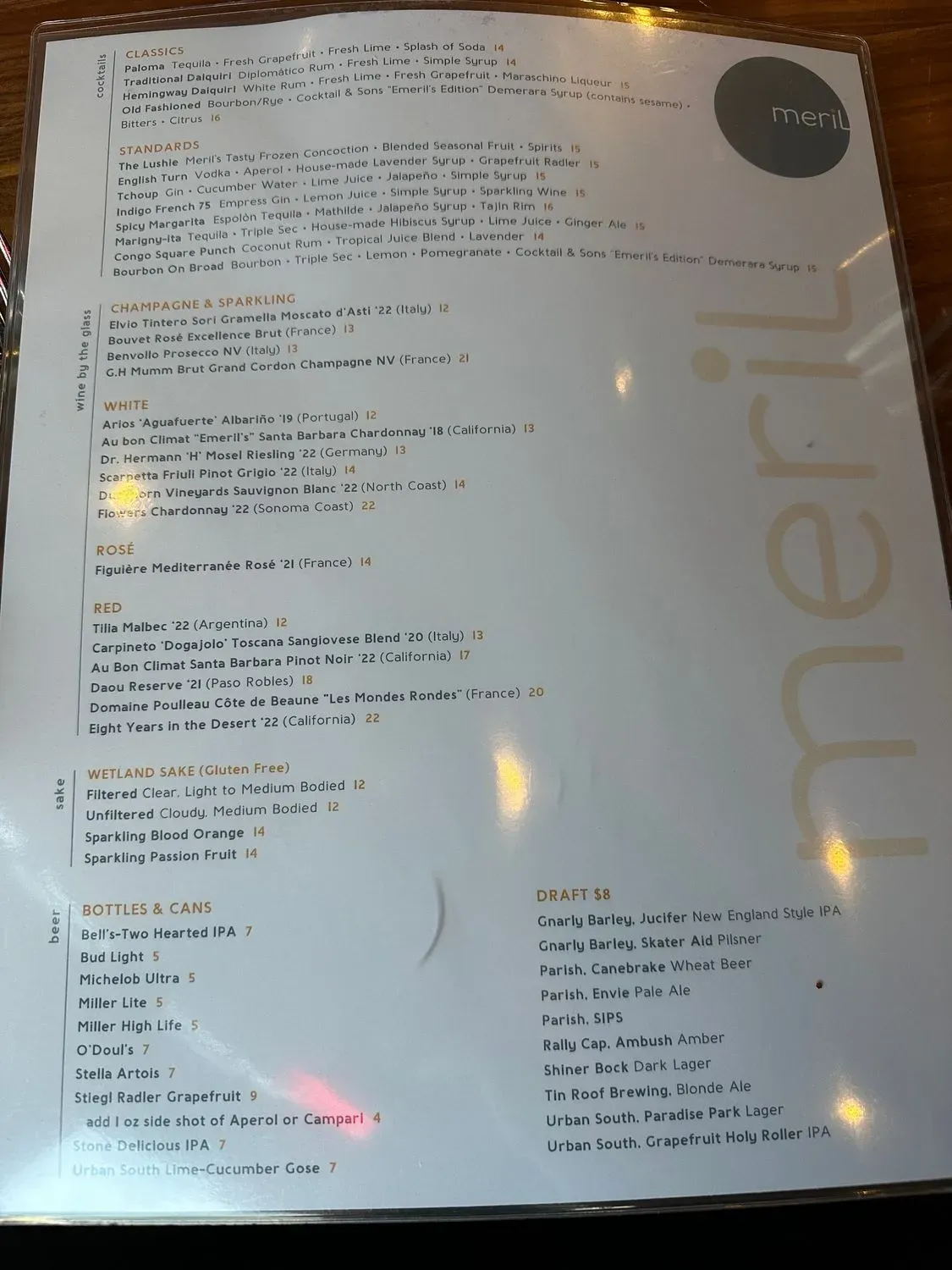 Menu 5