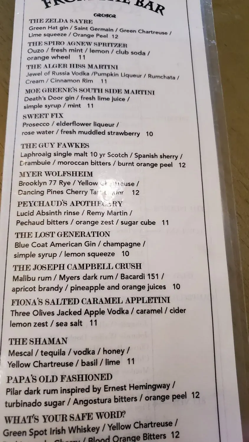 Menu 5