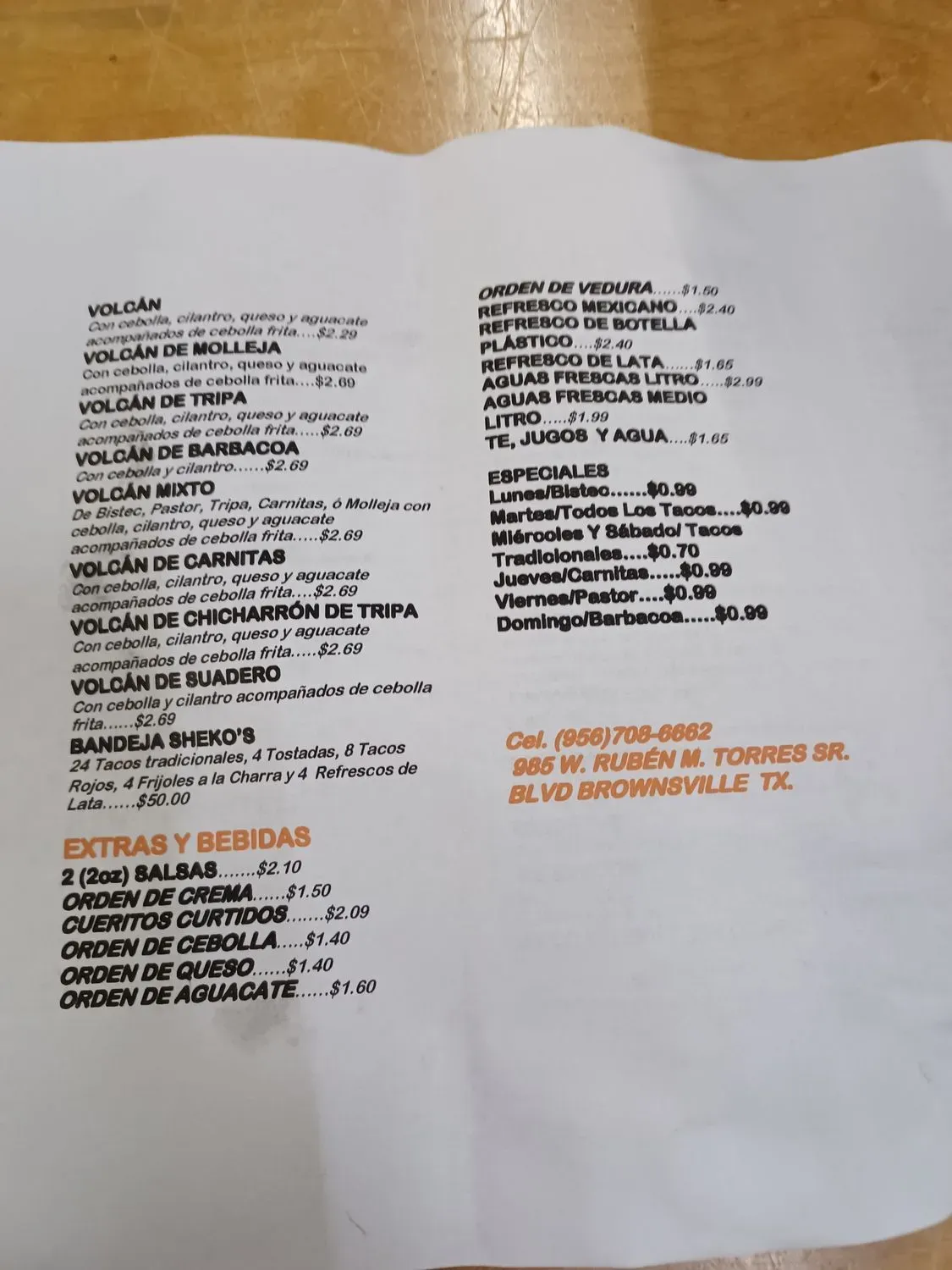 Menu 1