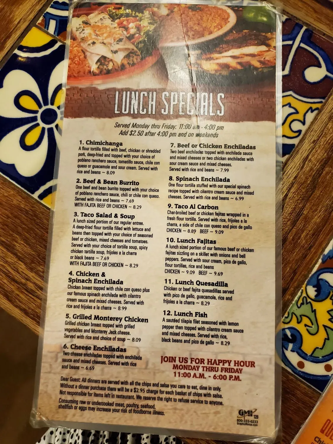 Menu 6