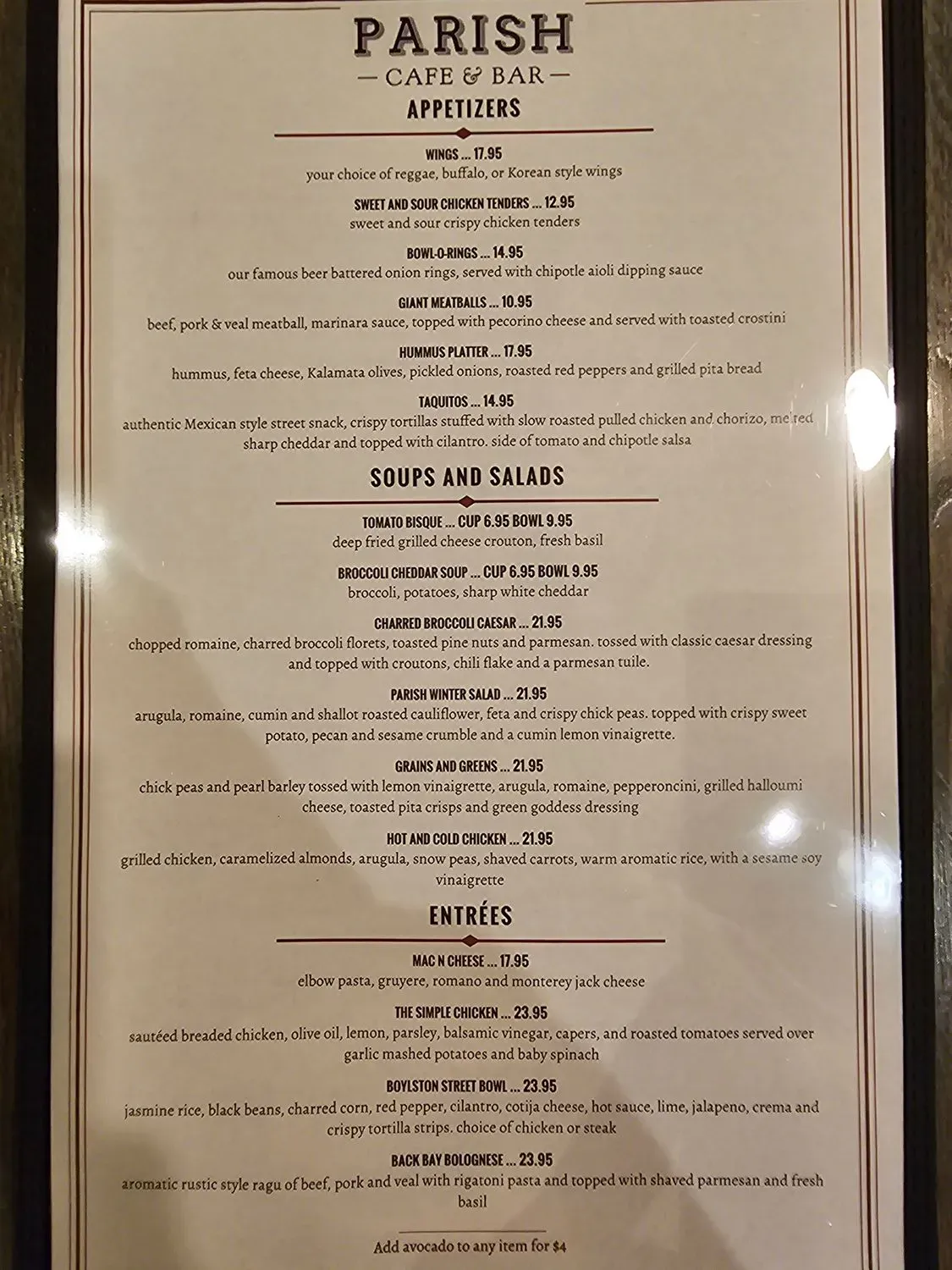 Menu 2