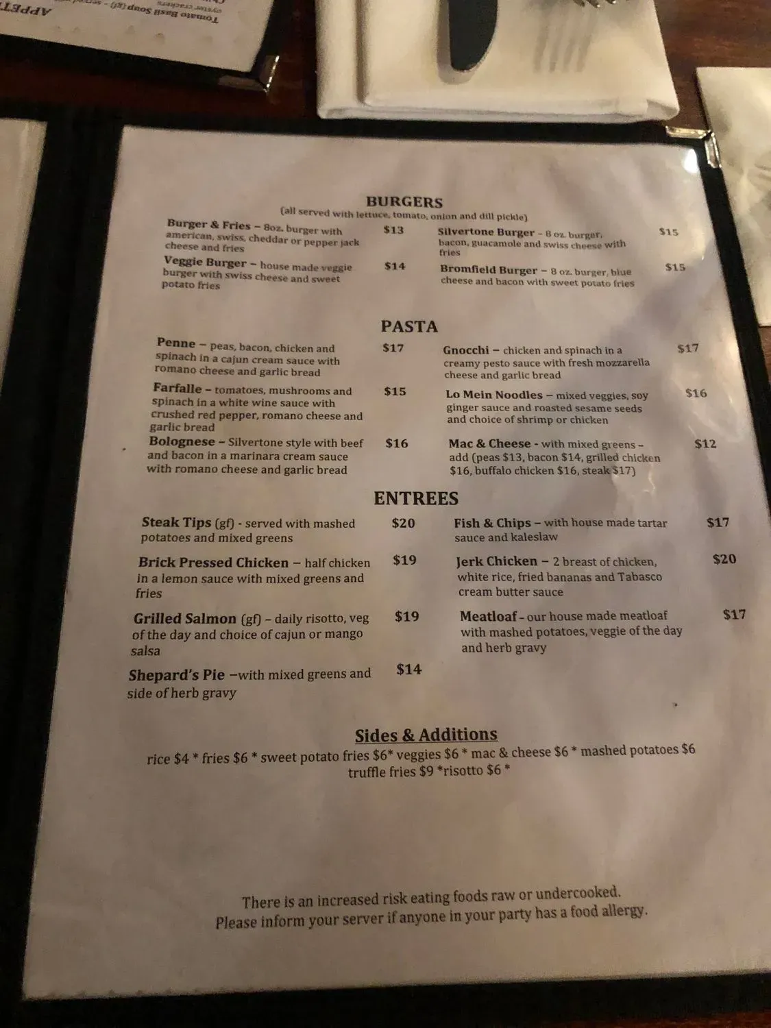 Menu 4