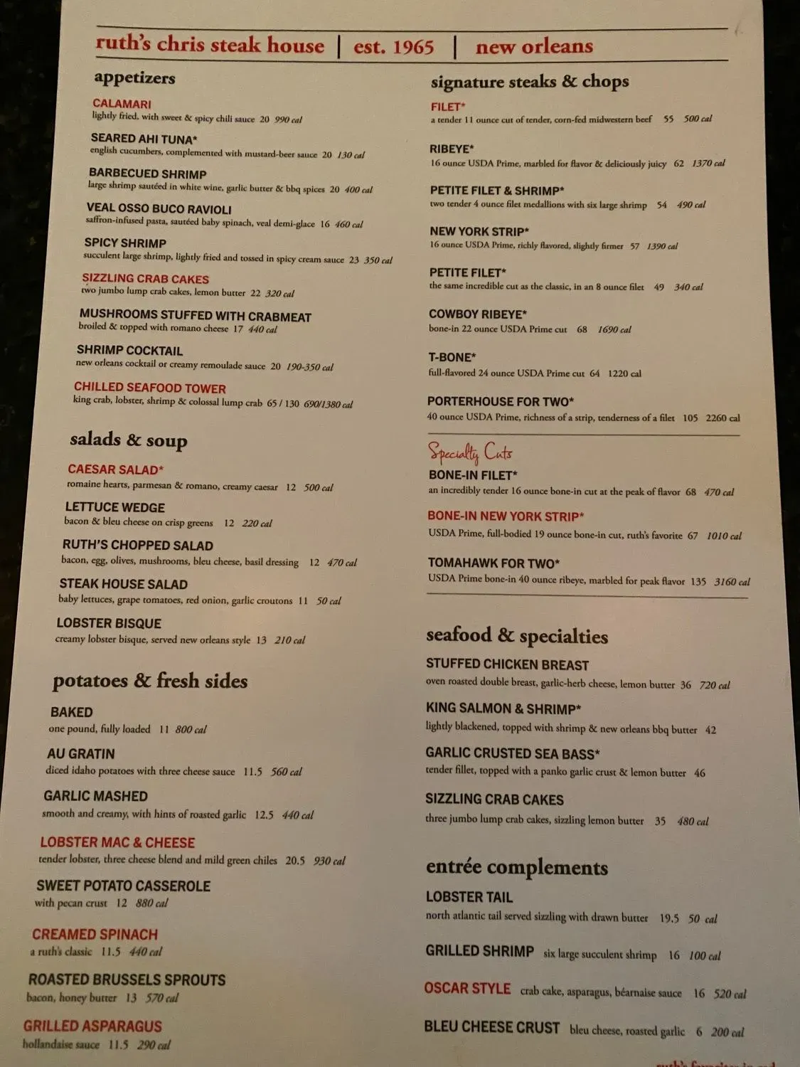 Menu 1