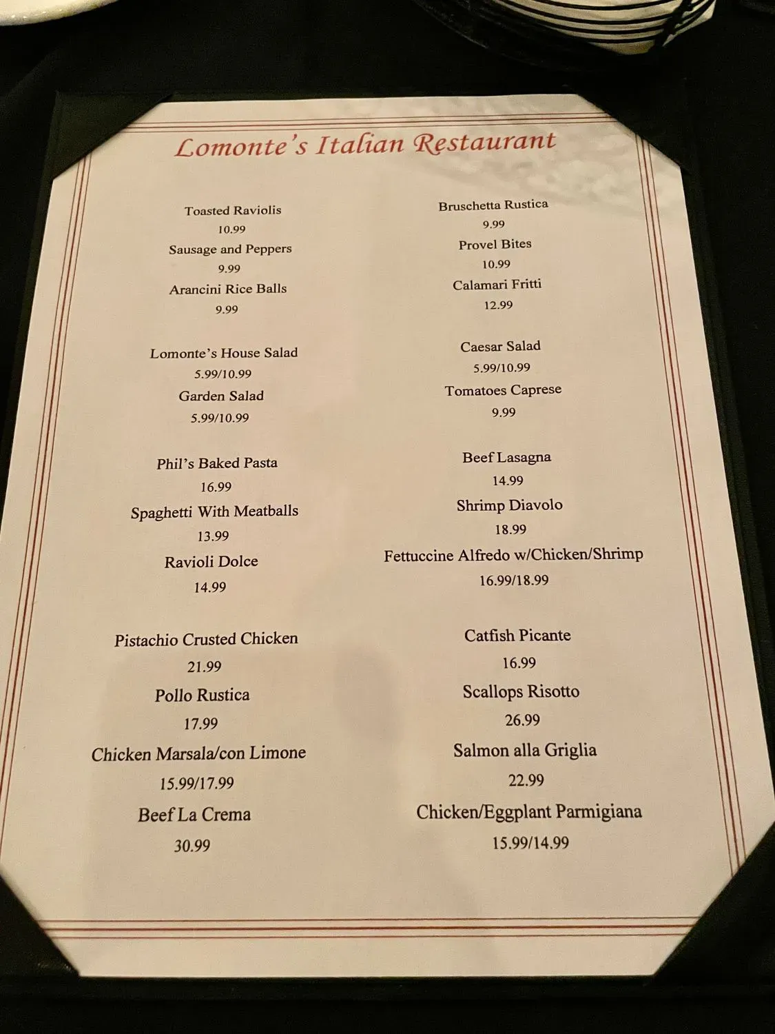 Menu 1