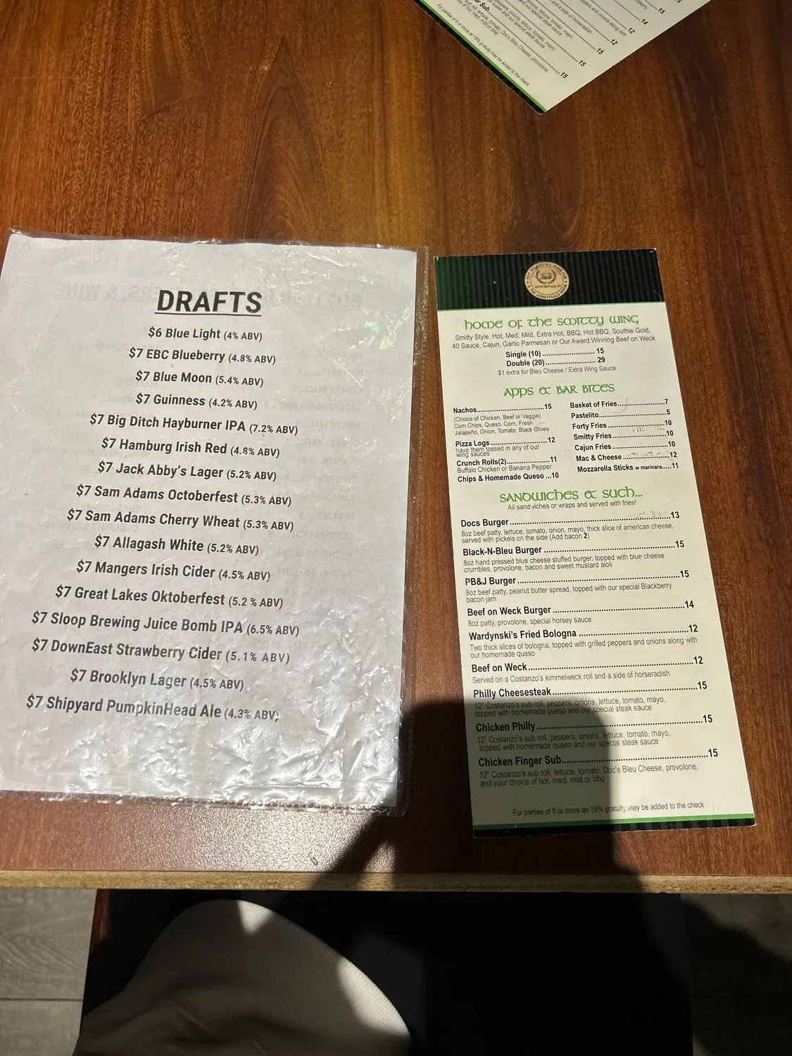 Menu 5