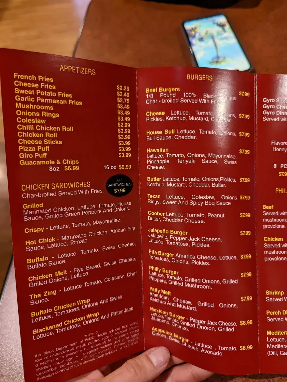 Menu 4