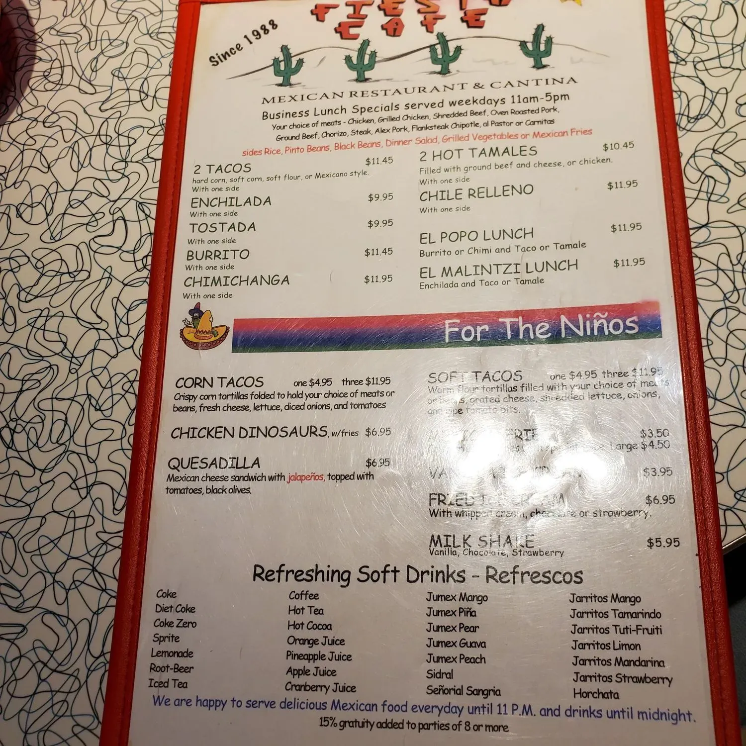 Menu 5