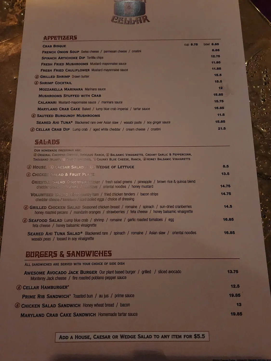 Menu 5