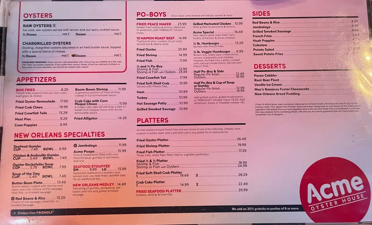 Menu 1