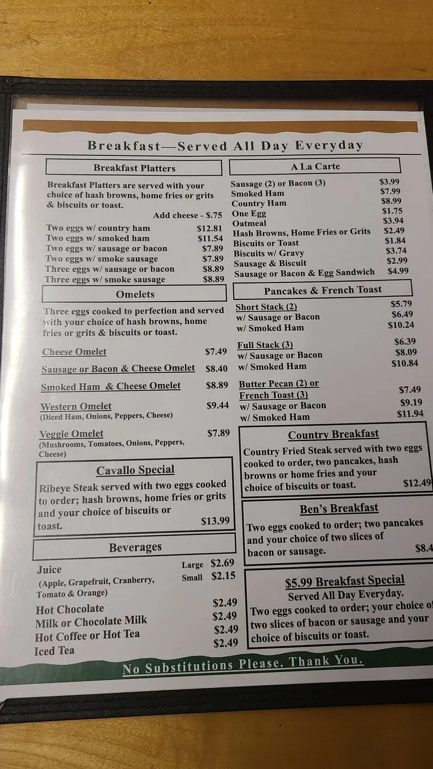 Menu 5