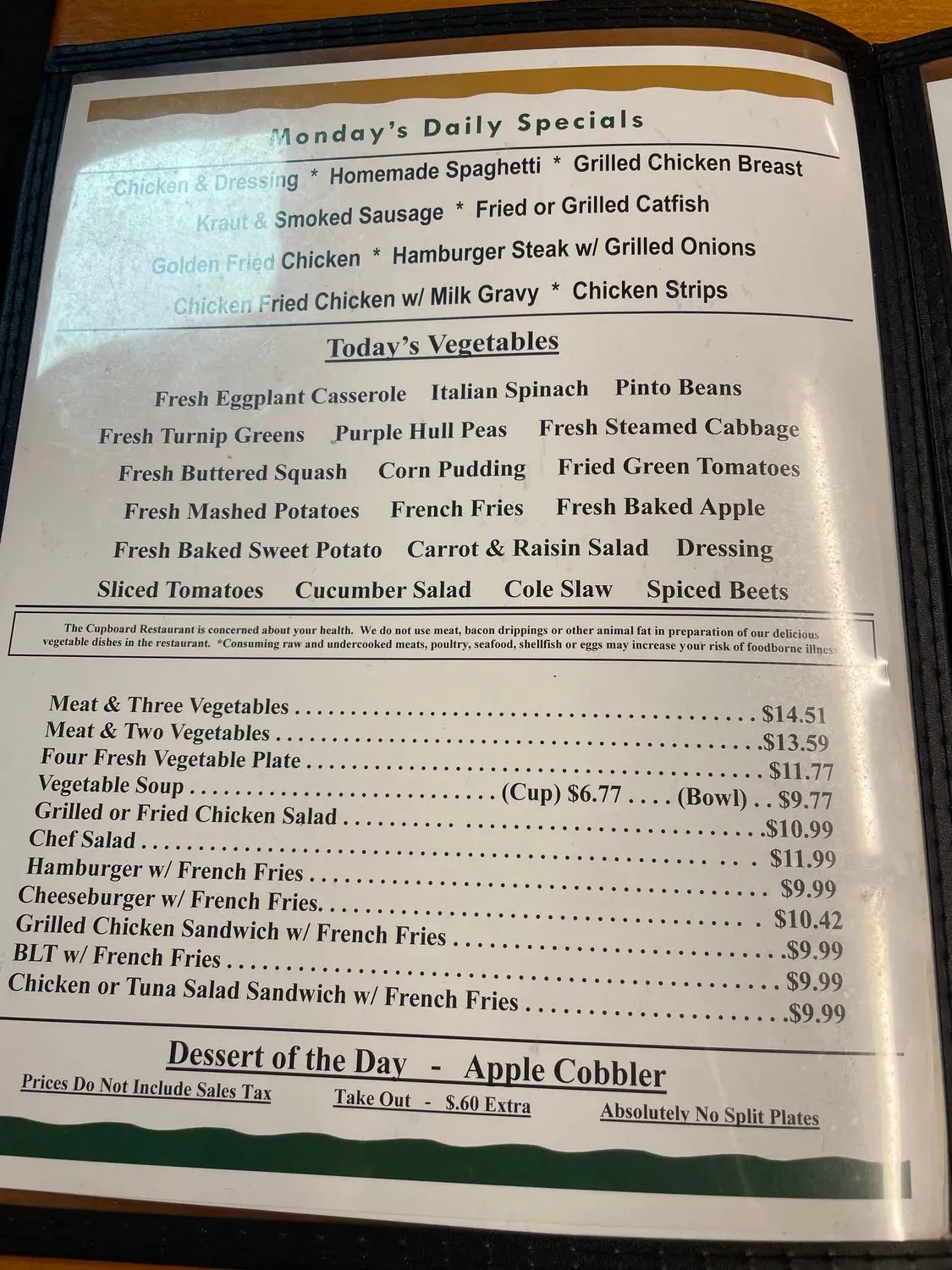 Menu 1