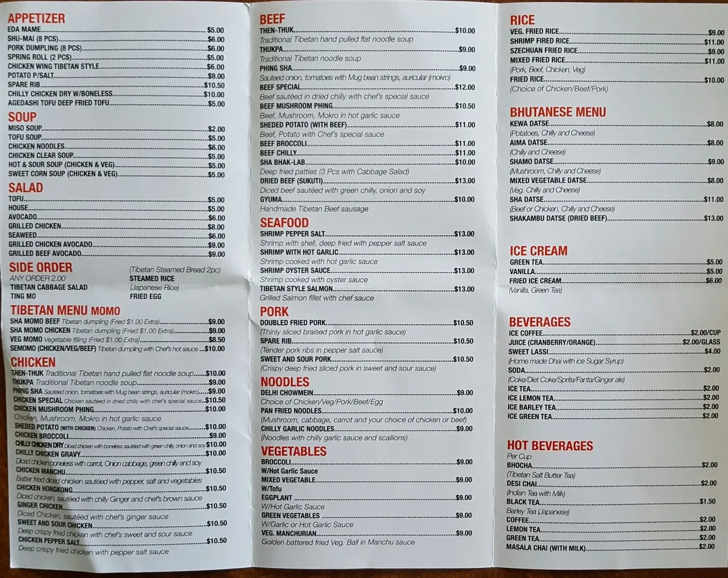 Menu 1