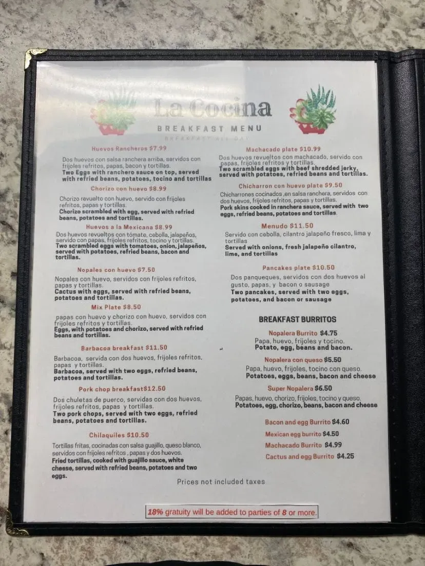 Menu 1