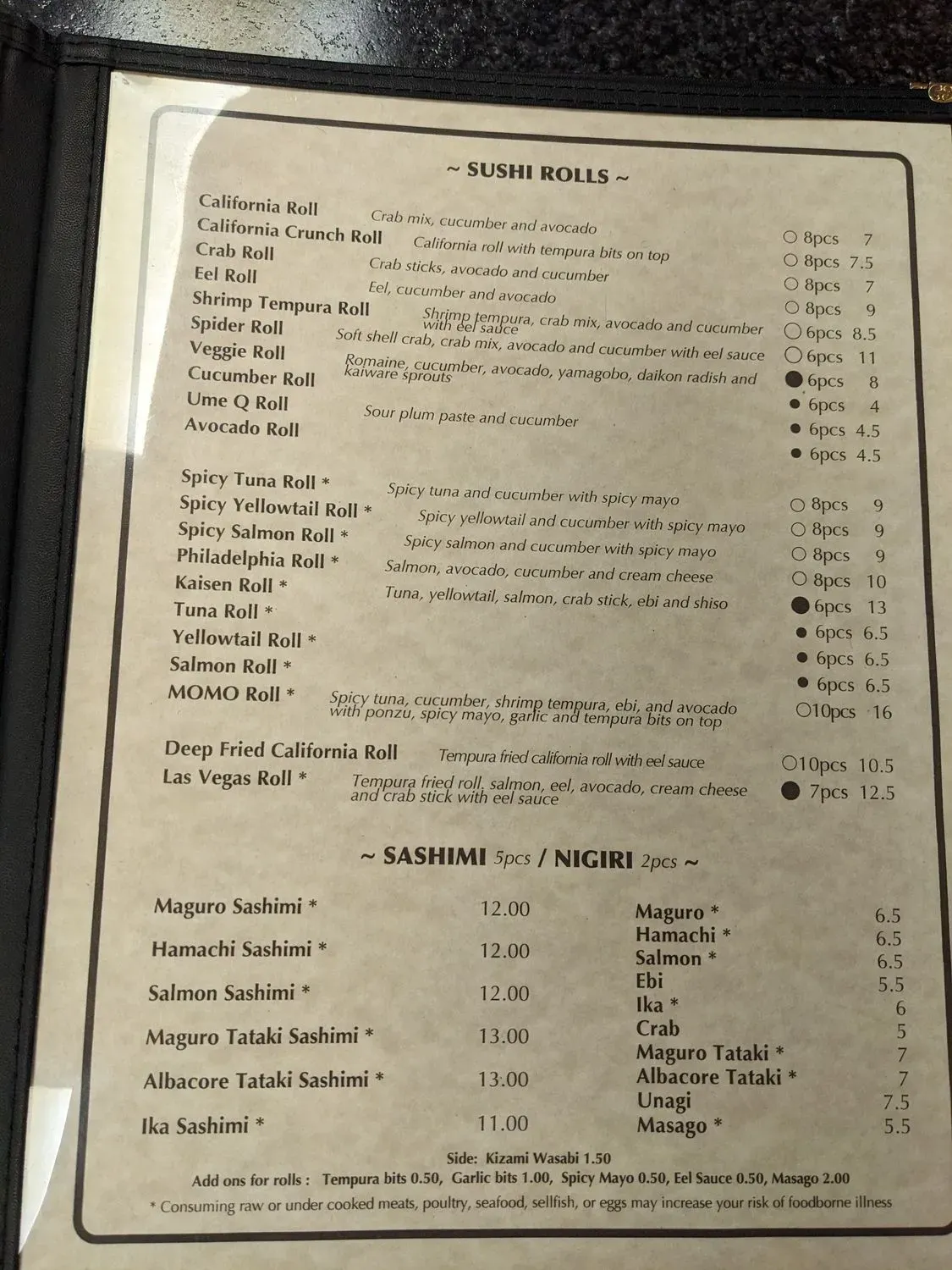 Menu 3