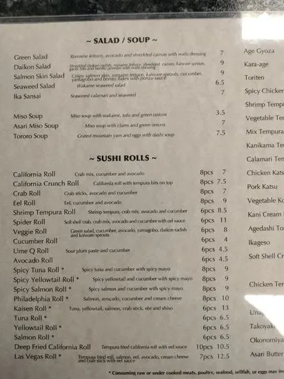 Menu 5