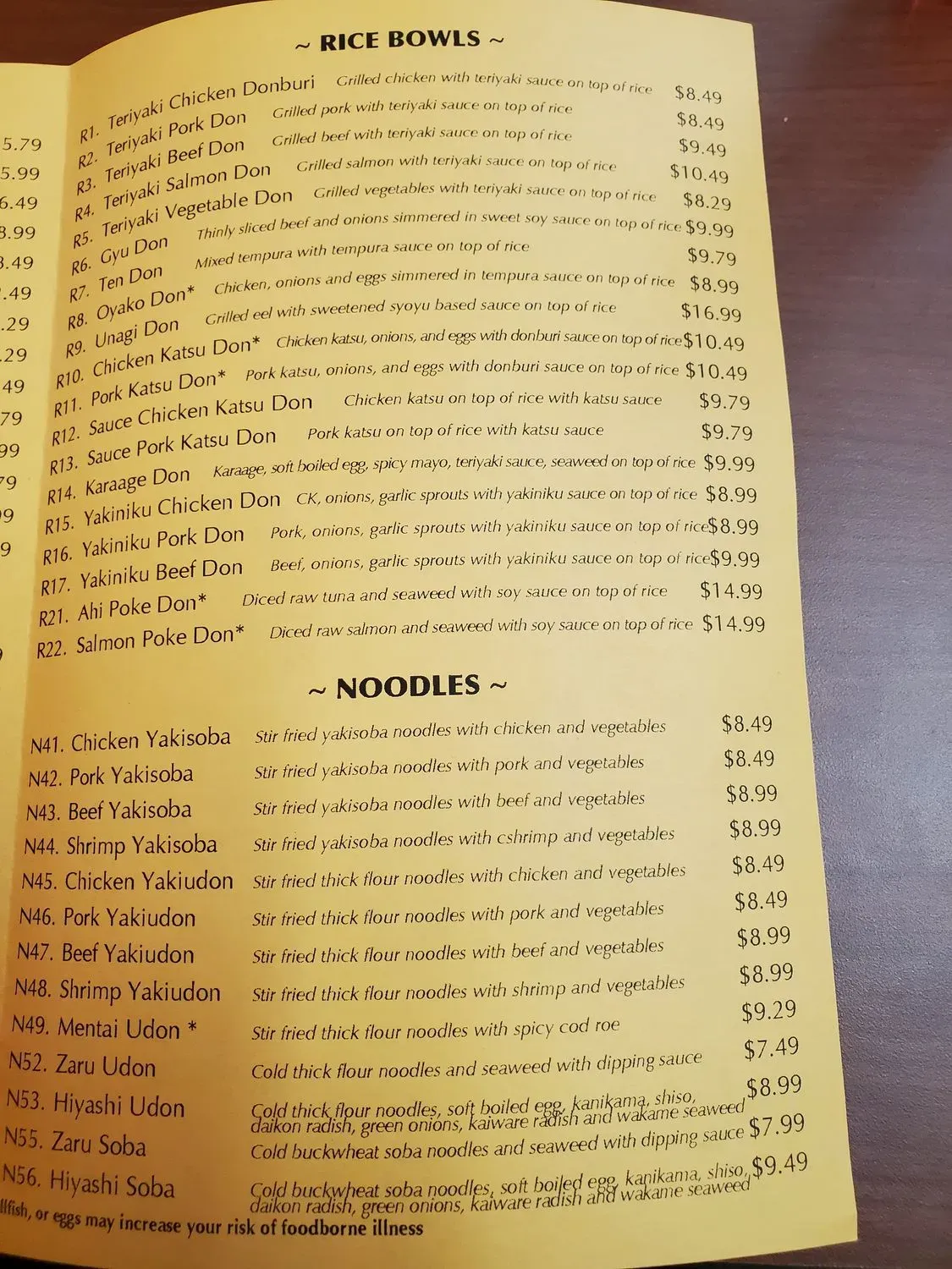 Menu 5