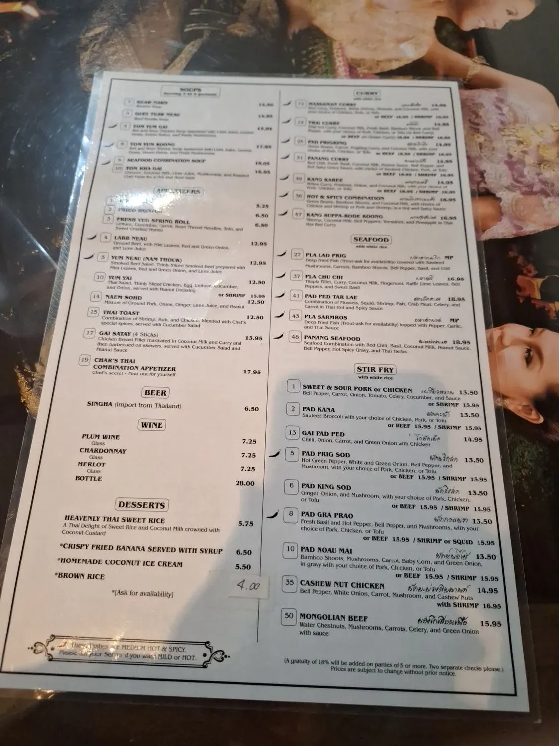 Menu 6