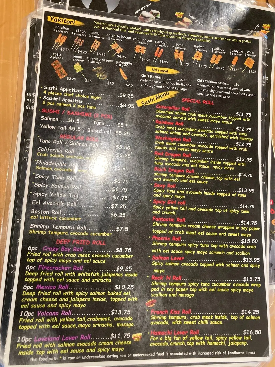 Menu 5