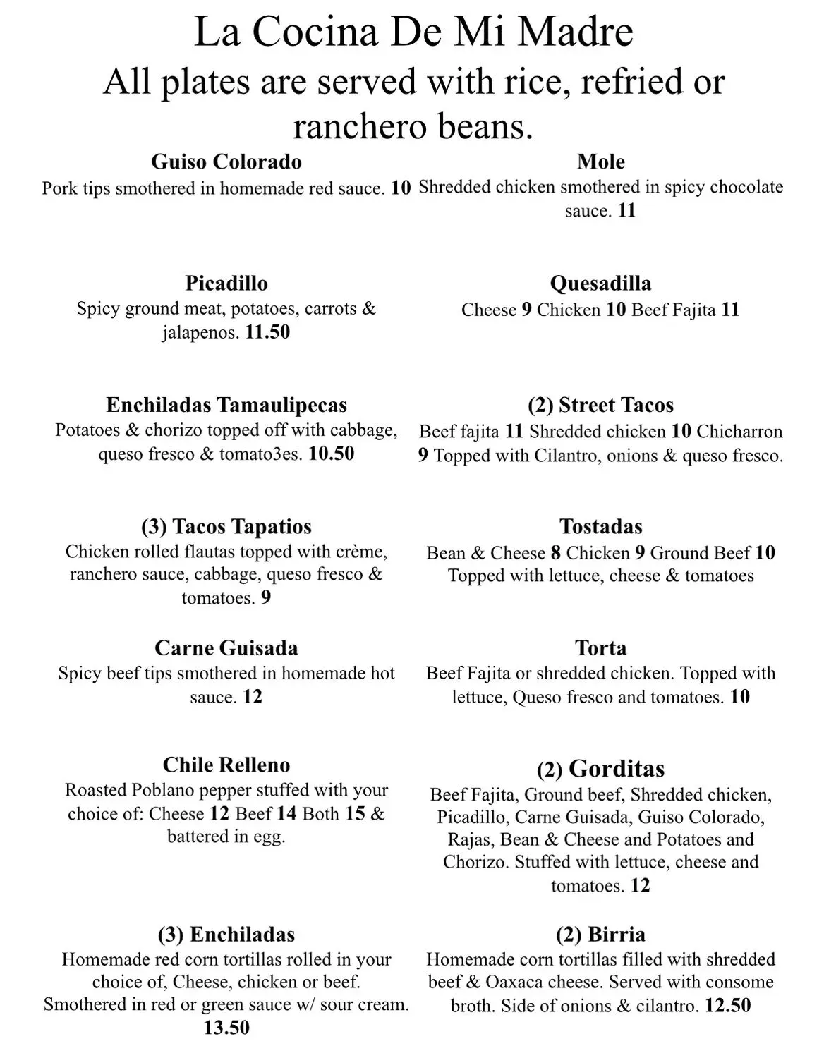 Menu 2