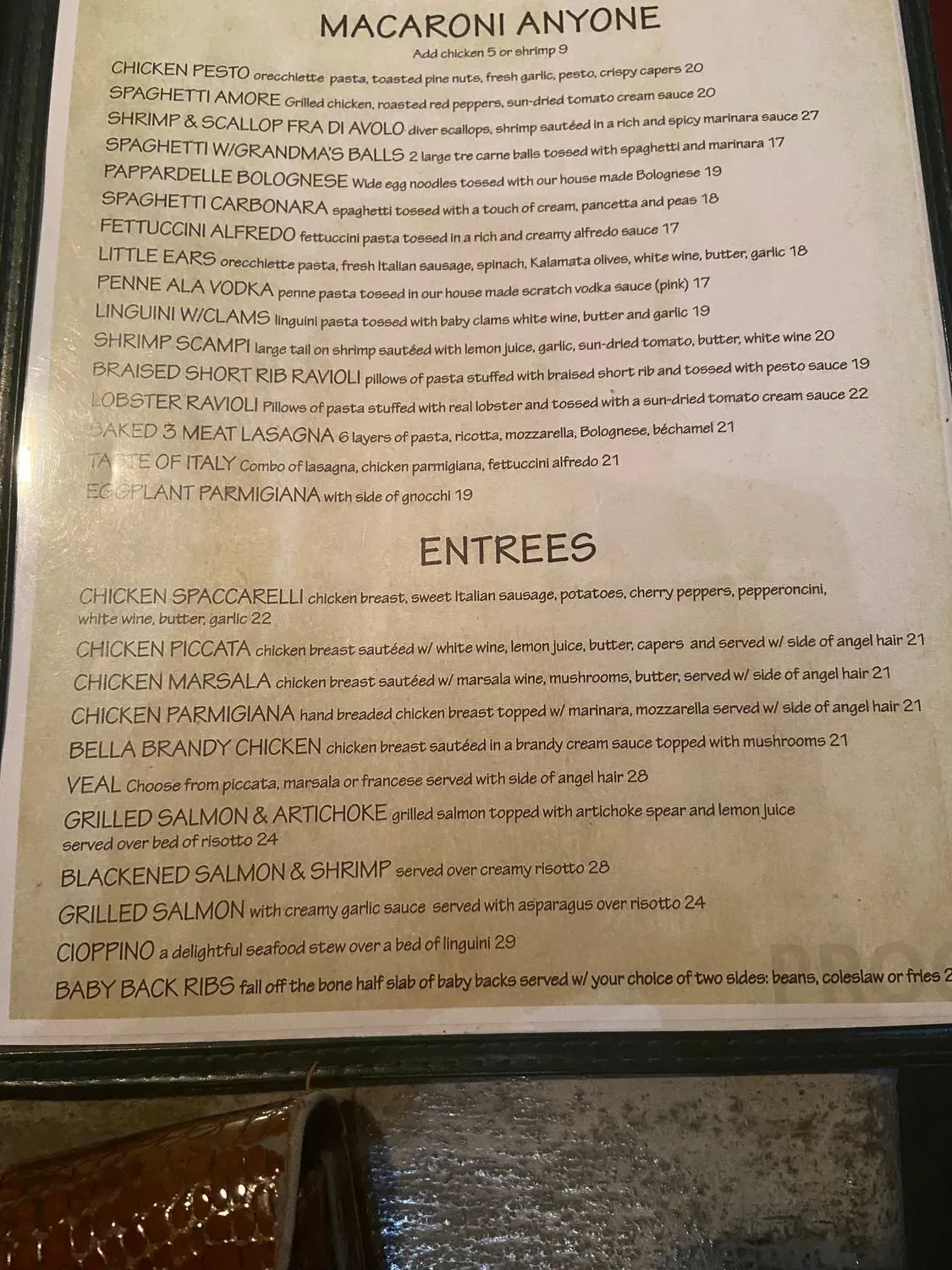 Menu 5