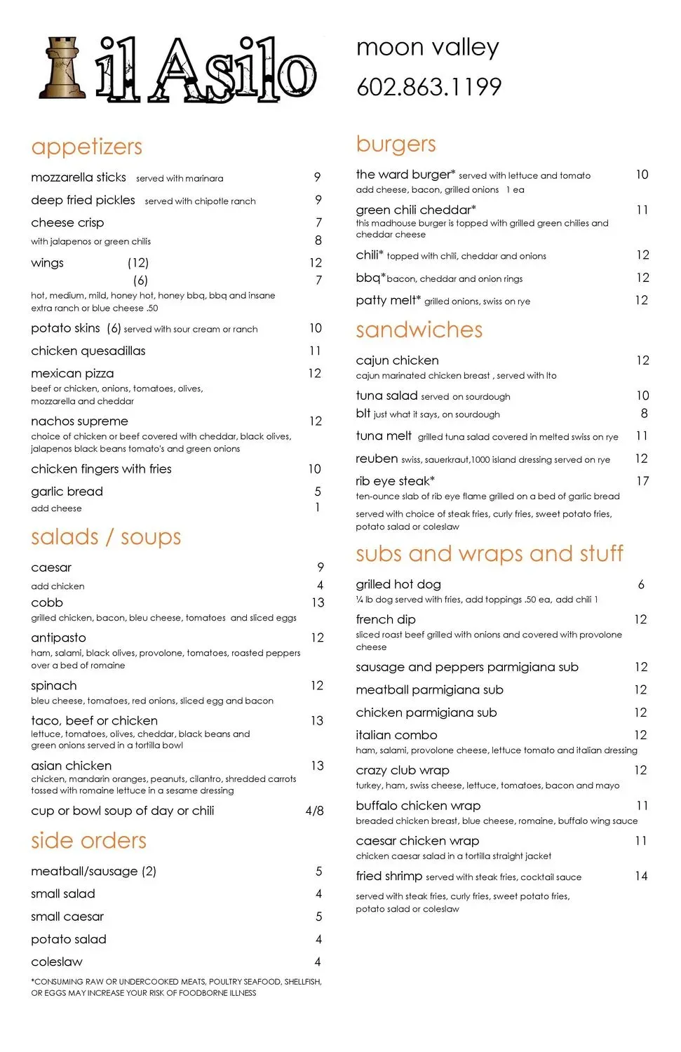 Menu 1