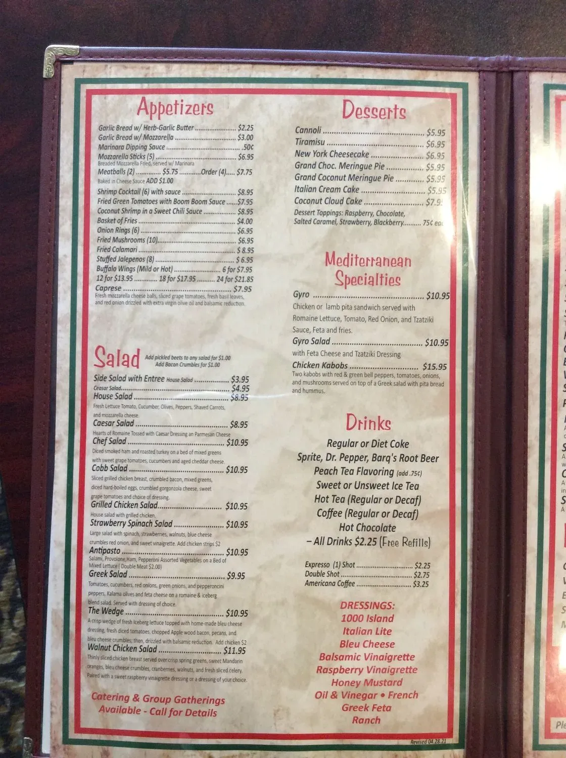 Menu 4