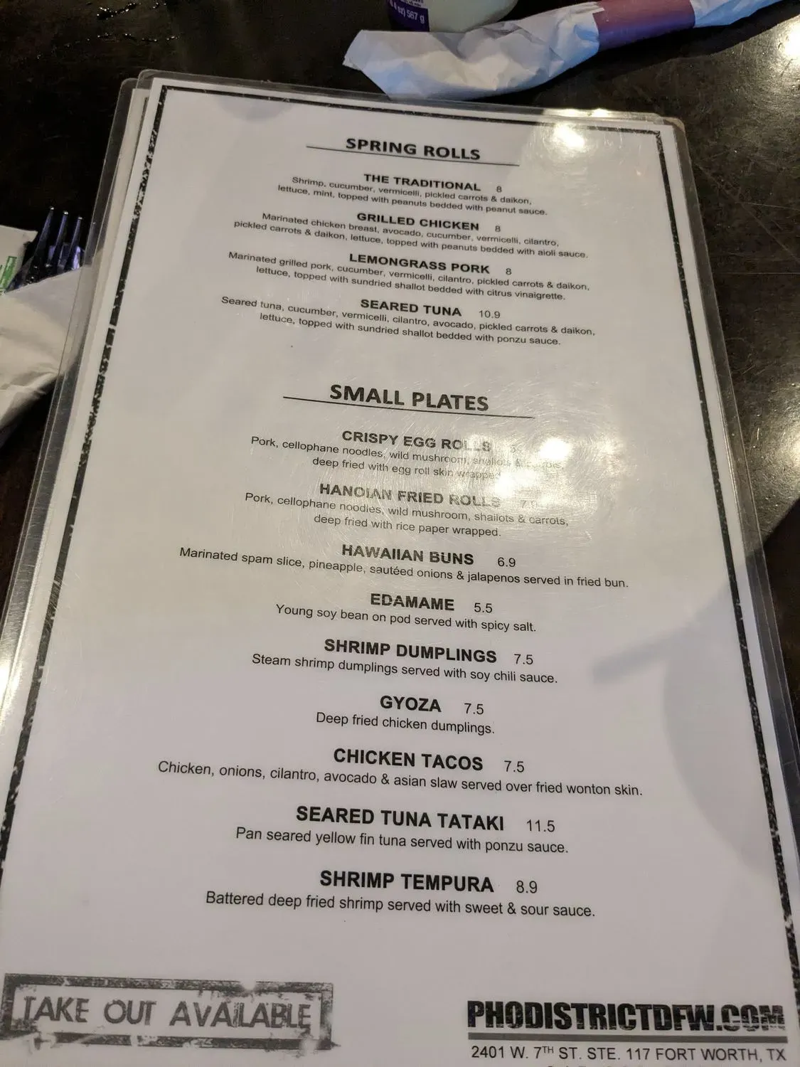 Menu 5