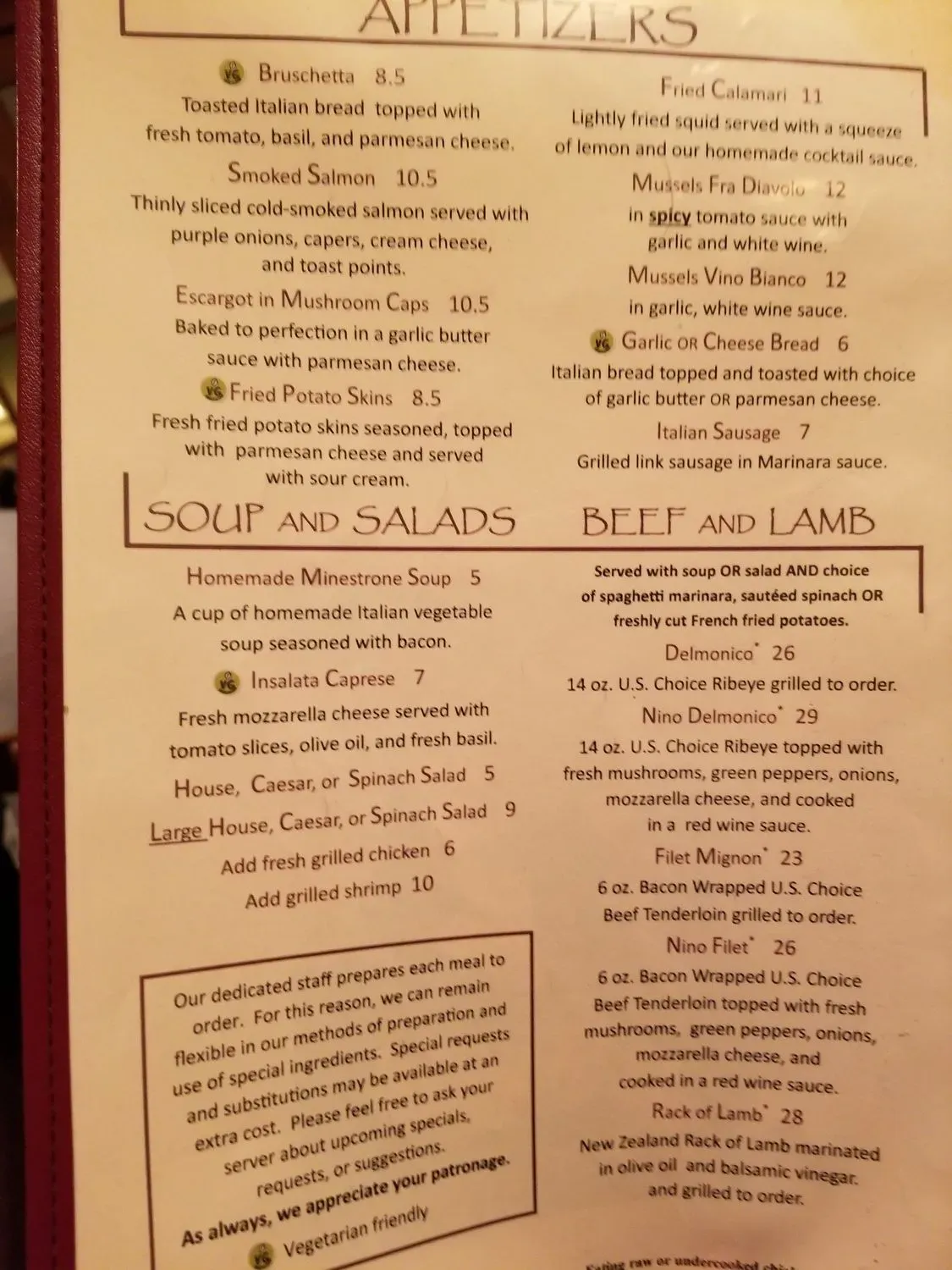 Menu 2