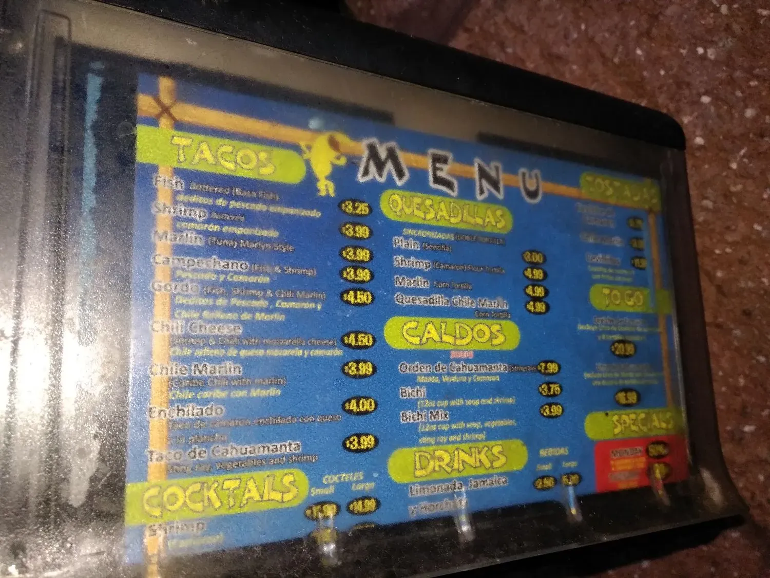 Menu 5