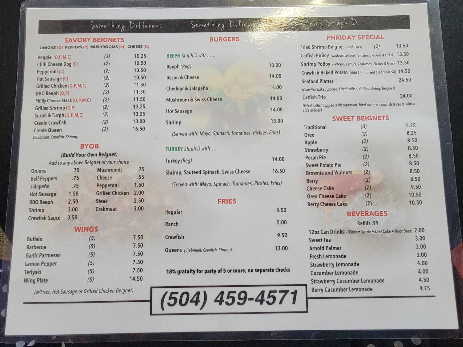 Menu 5