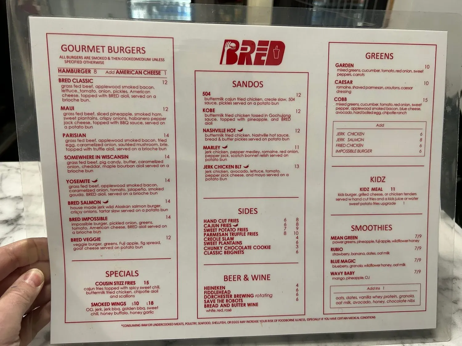 Menu 1