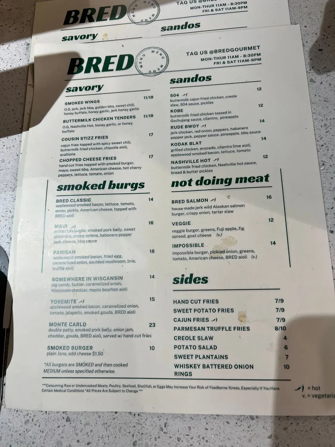 Menu 2