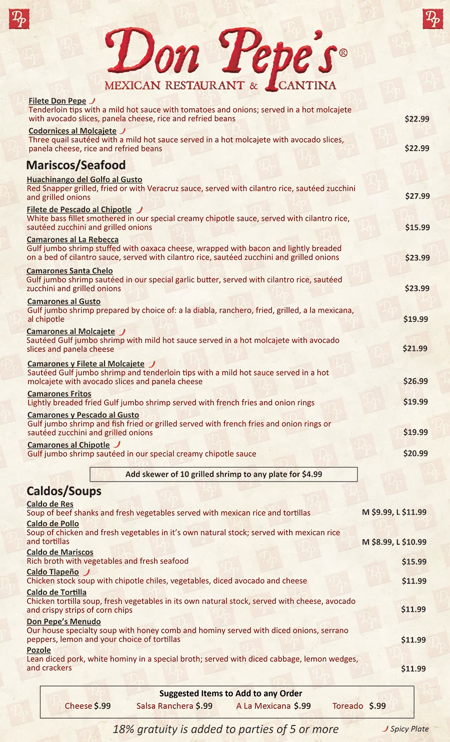 Menu 5