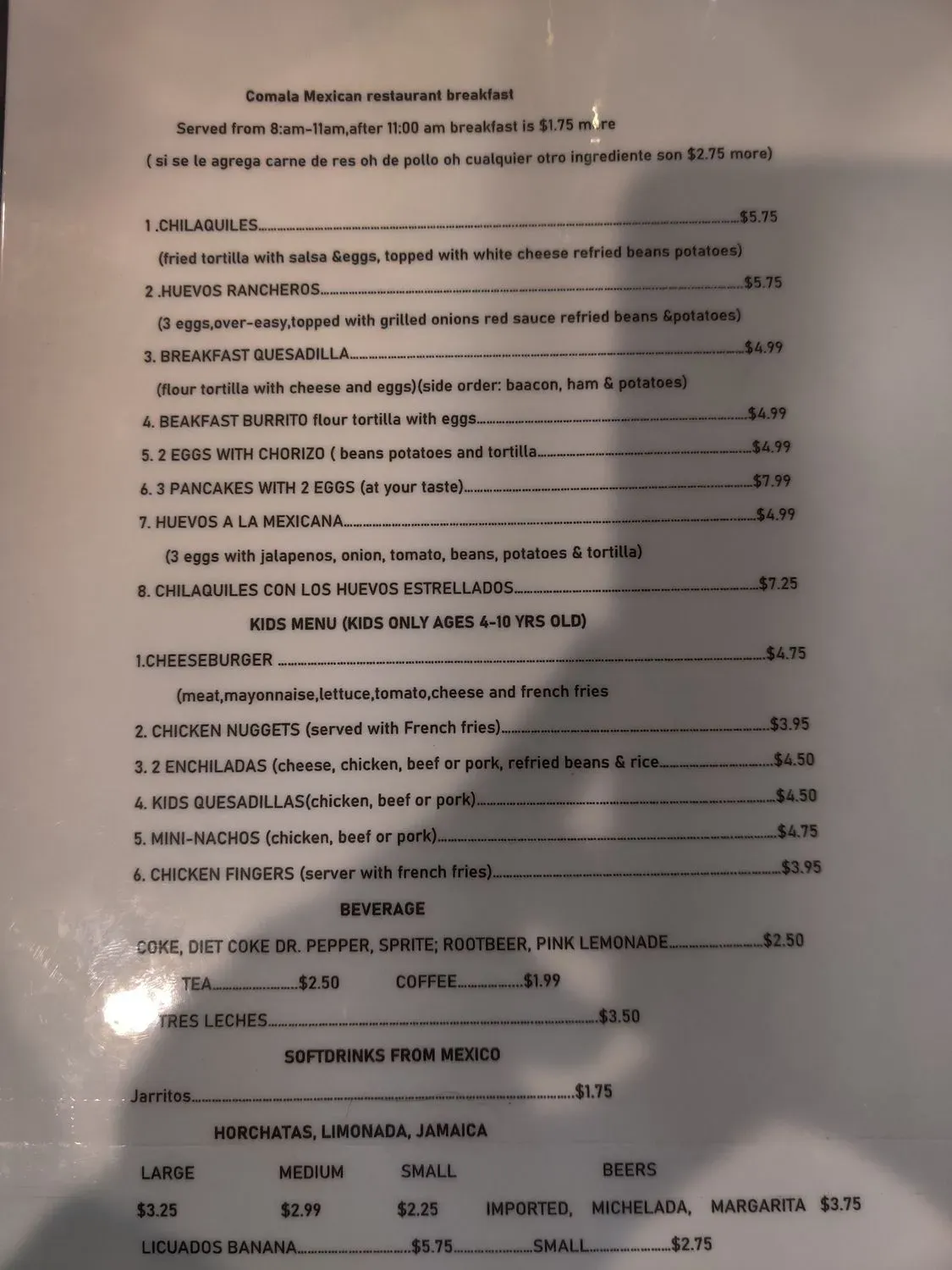 Menu 5