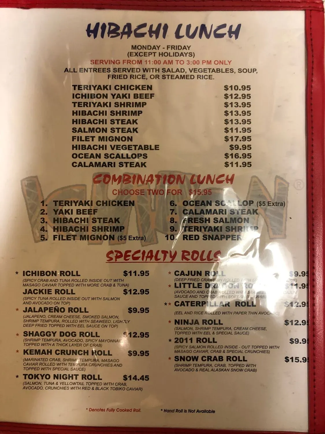 Menu 5