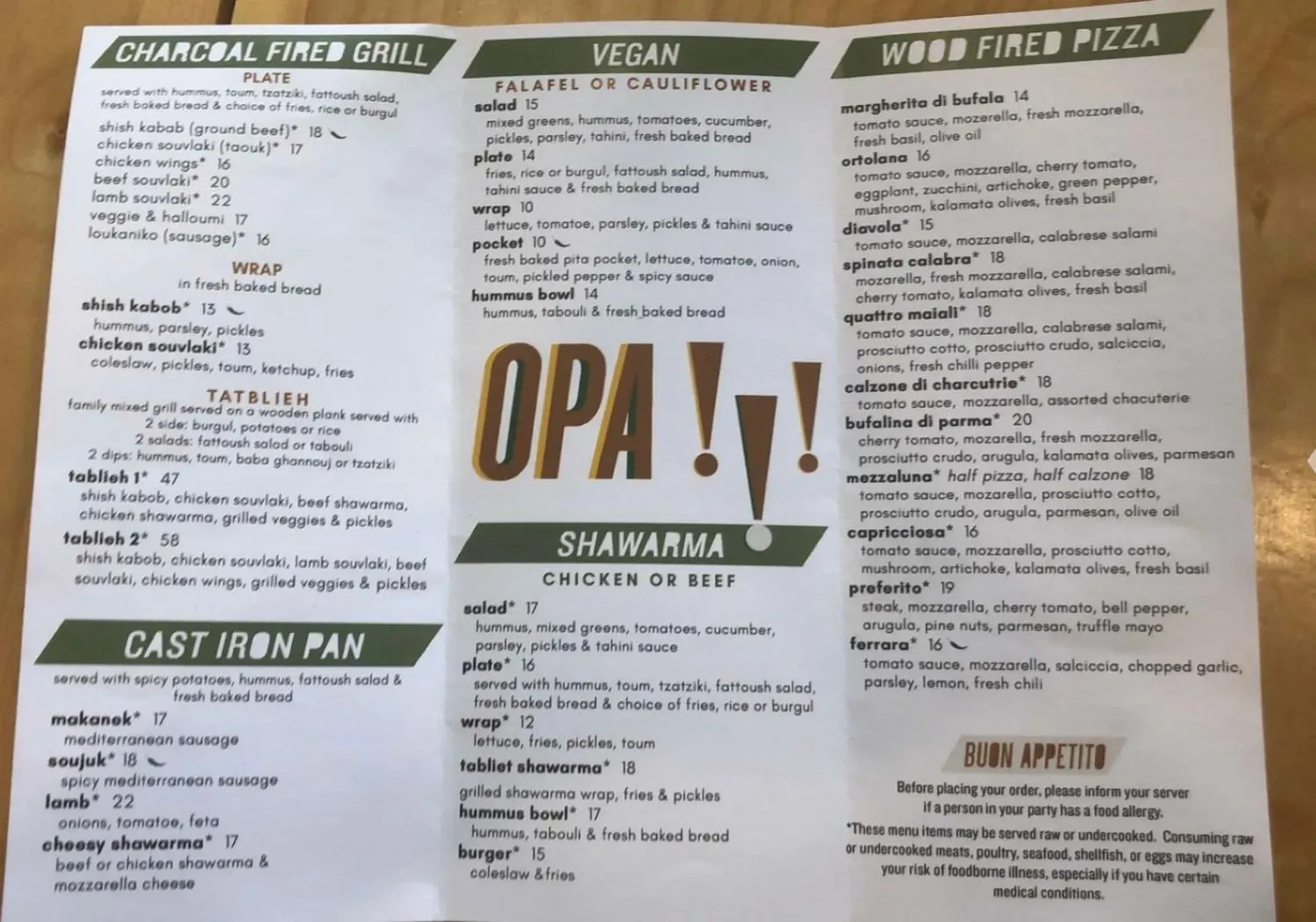 Menu 1