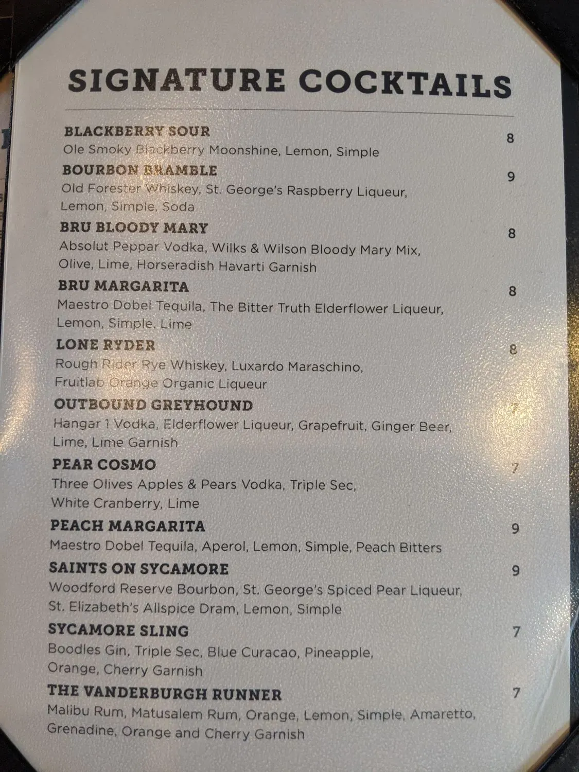 Menu 5