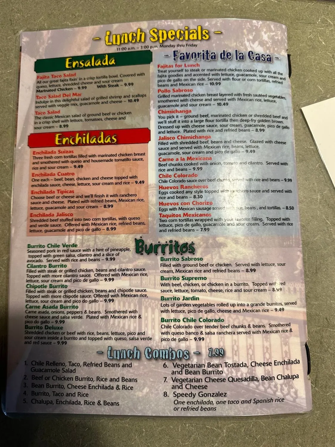 Menu 1