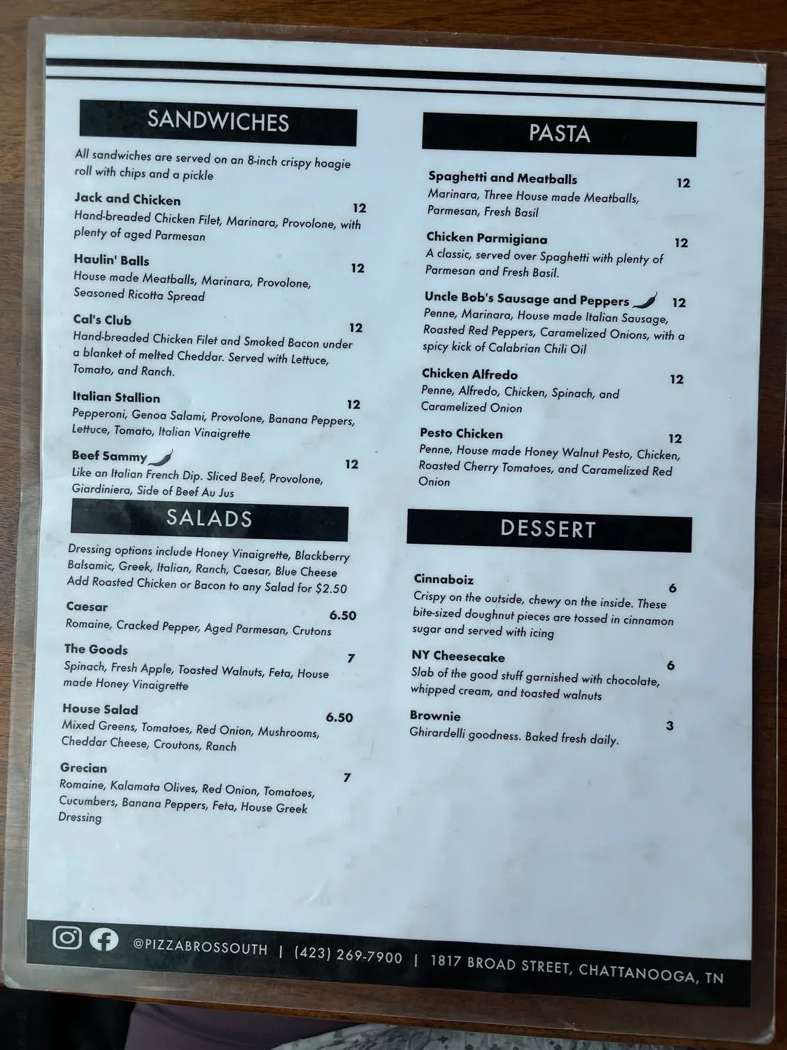 Menu 5