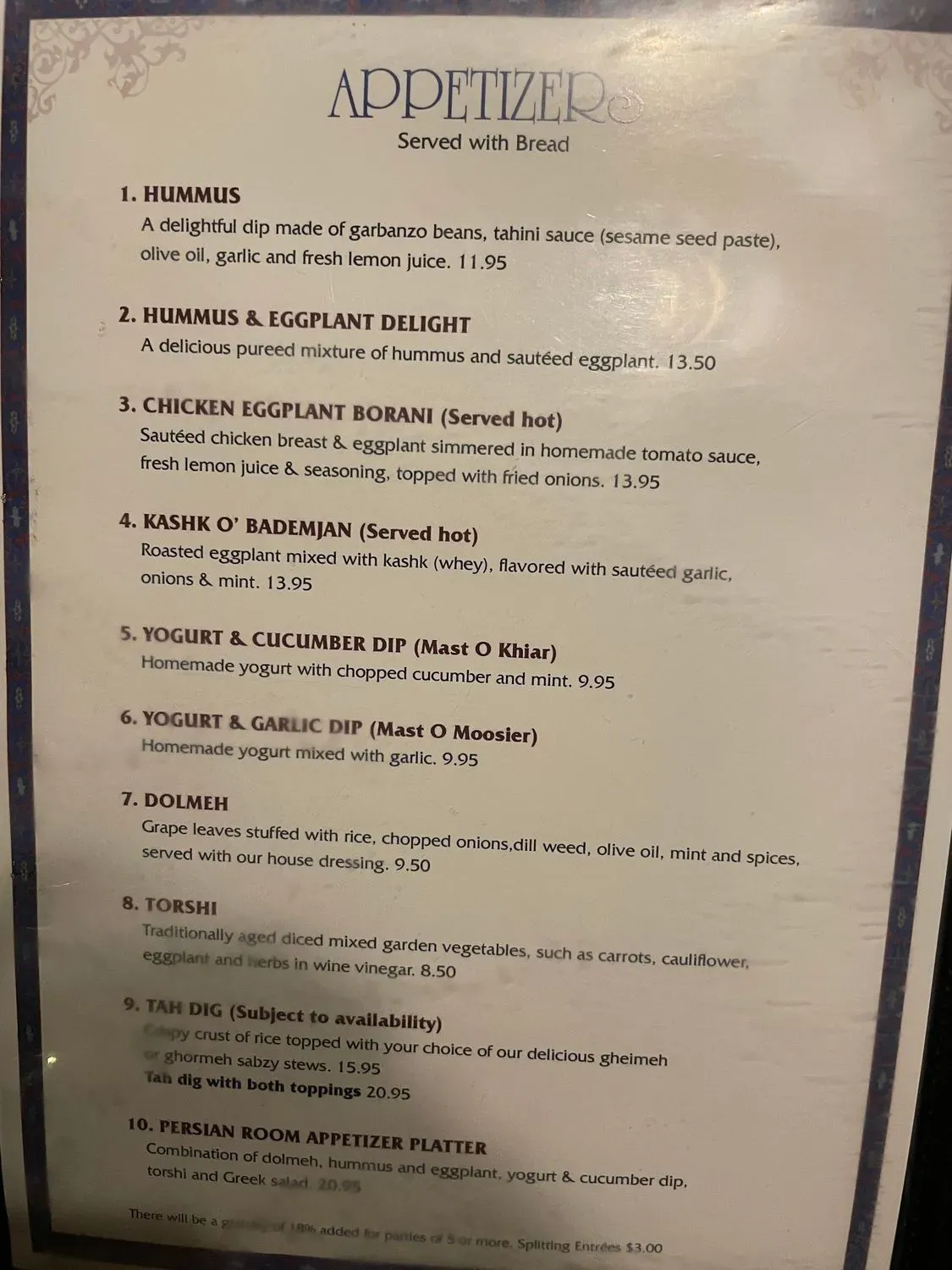 Menu 3