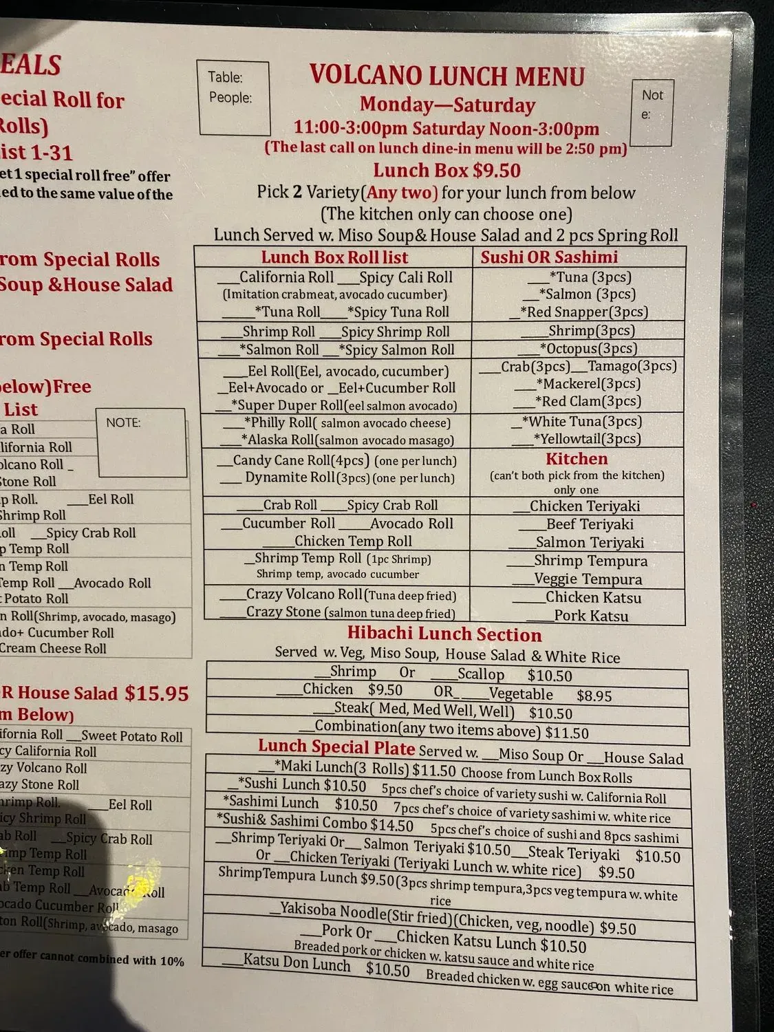 Menu 5