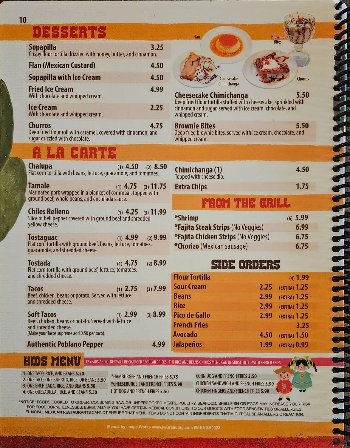 Menu 5