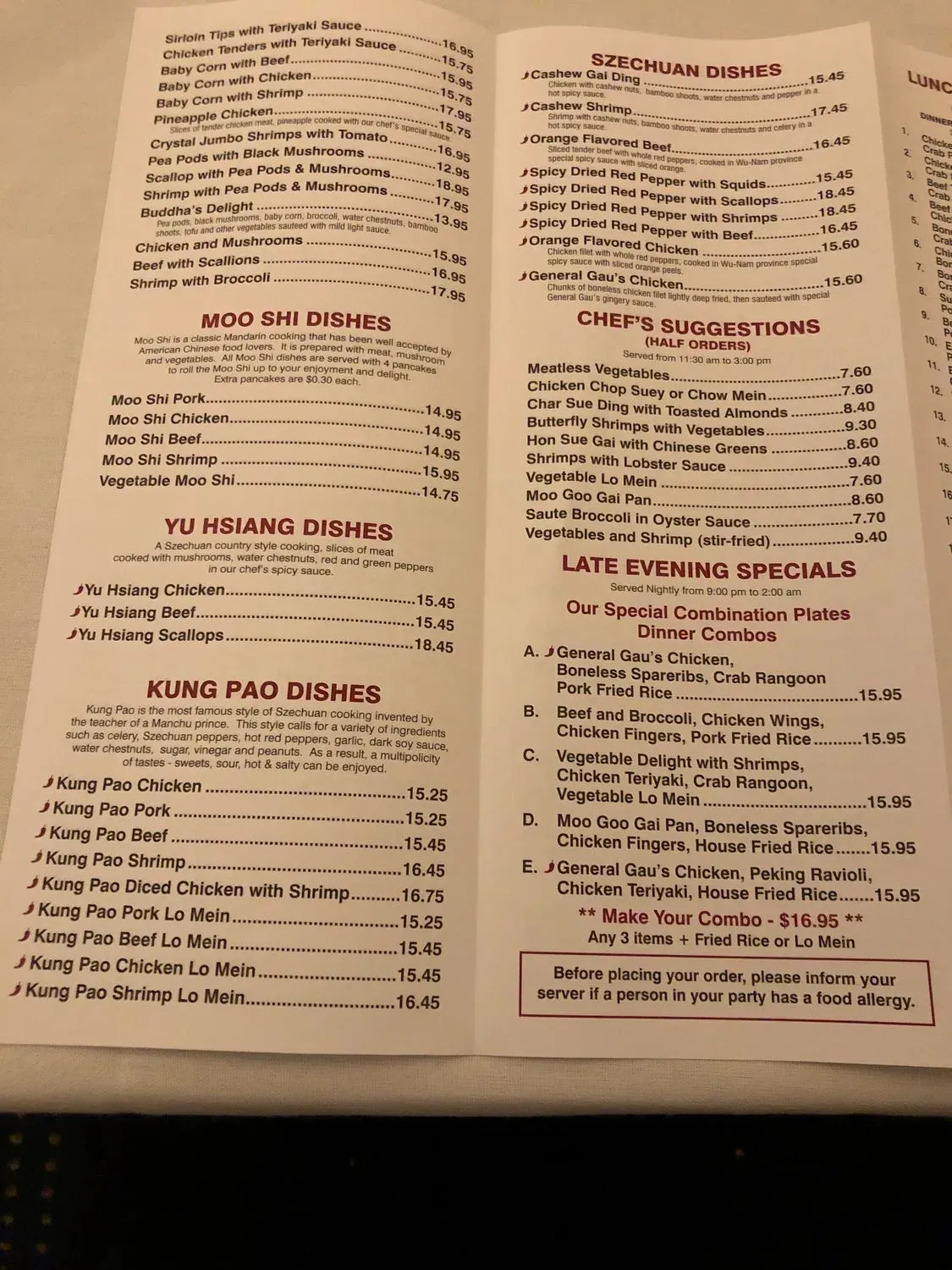 Menu 4