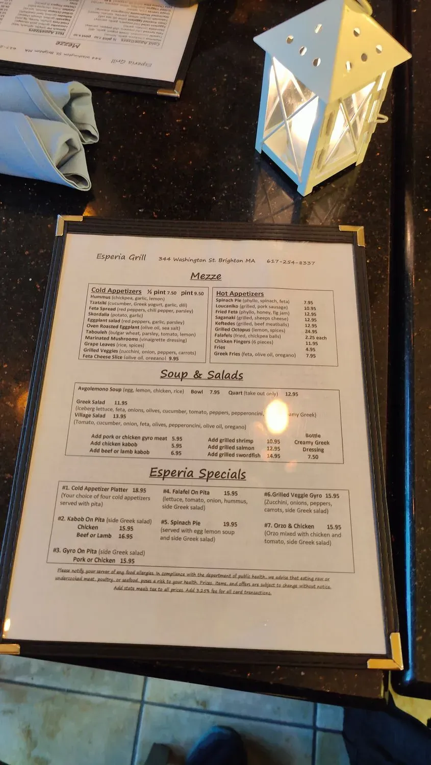 Menu 5