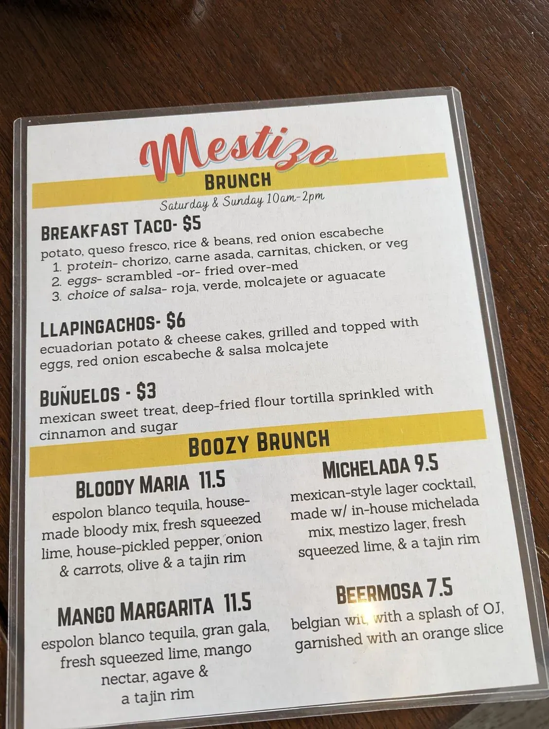 Menu 5