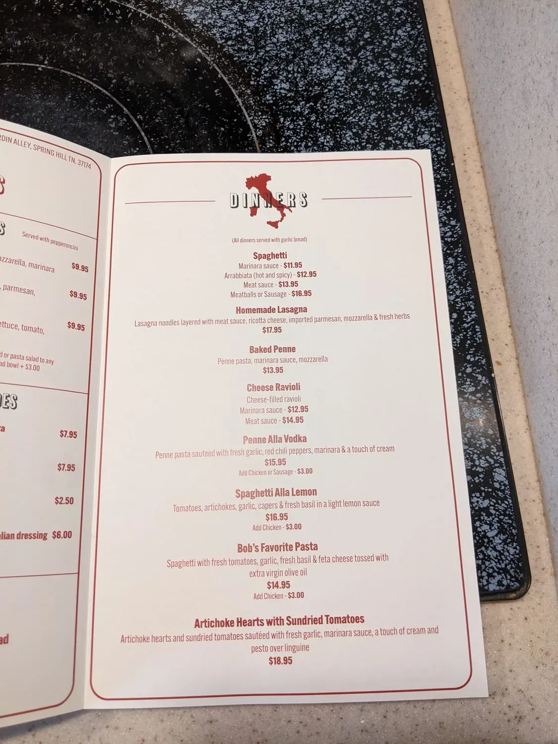 Menu 5