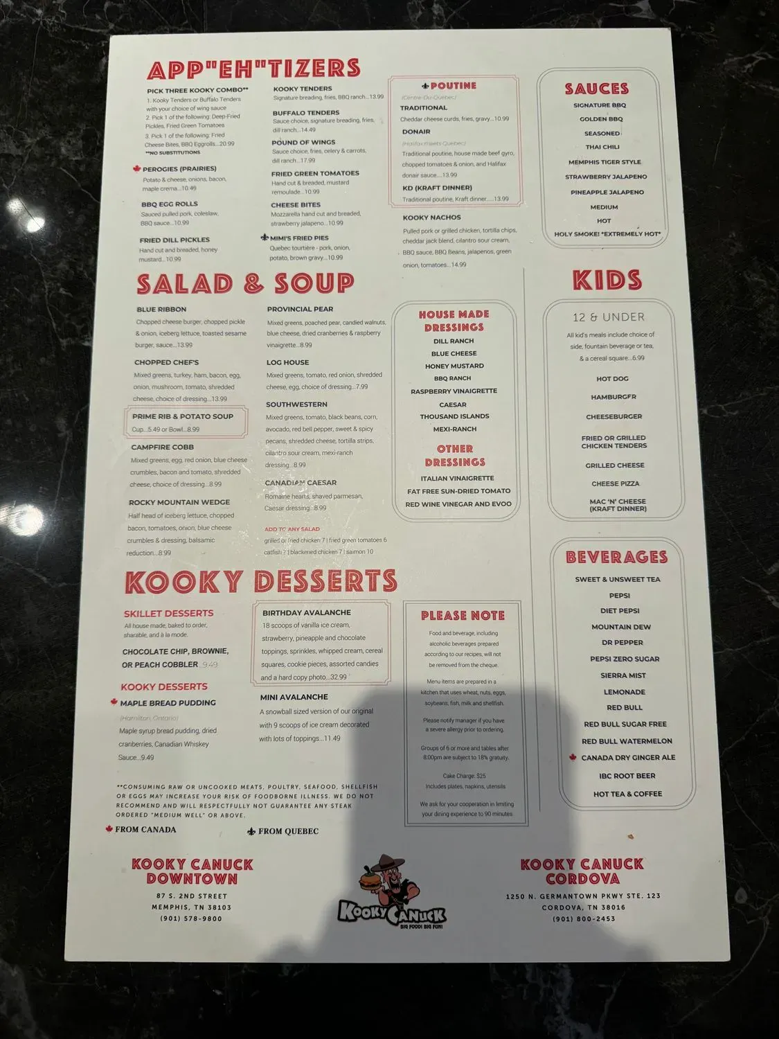 Menu 5