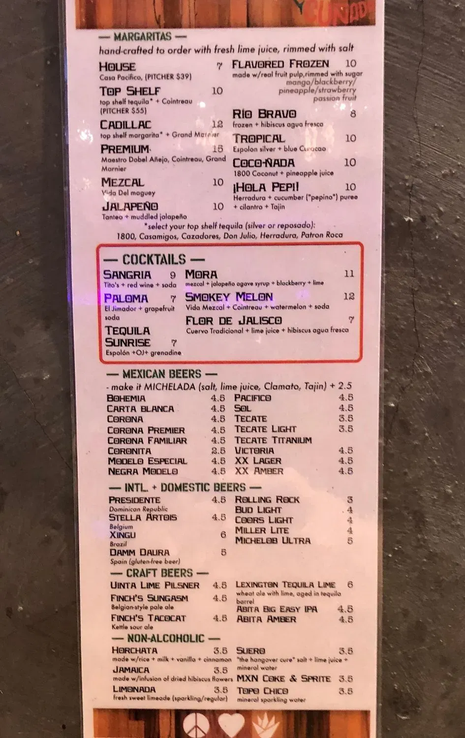 Menu 6