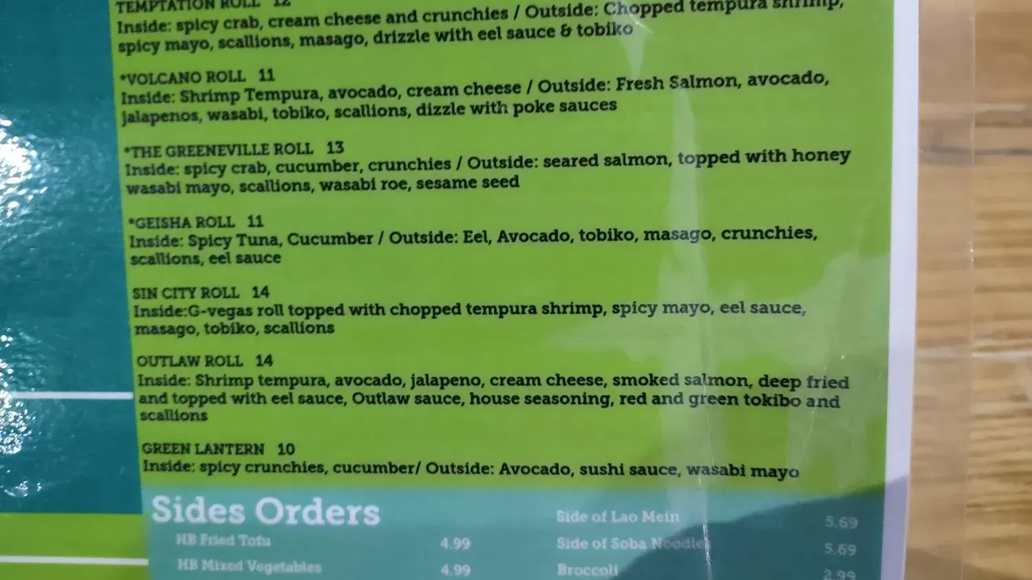 Menu 5