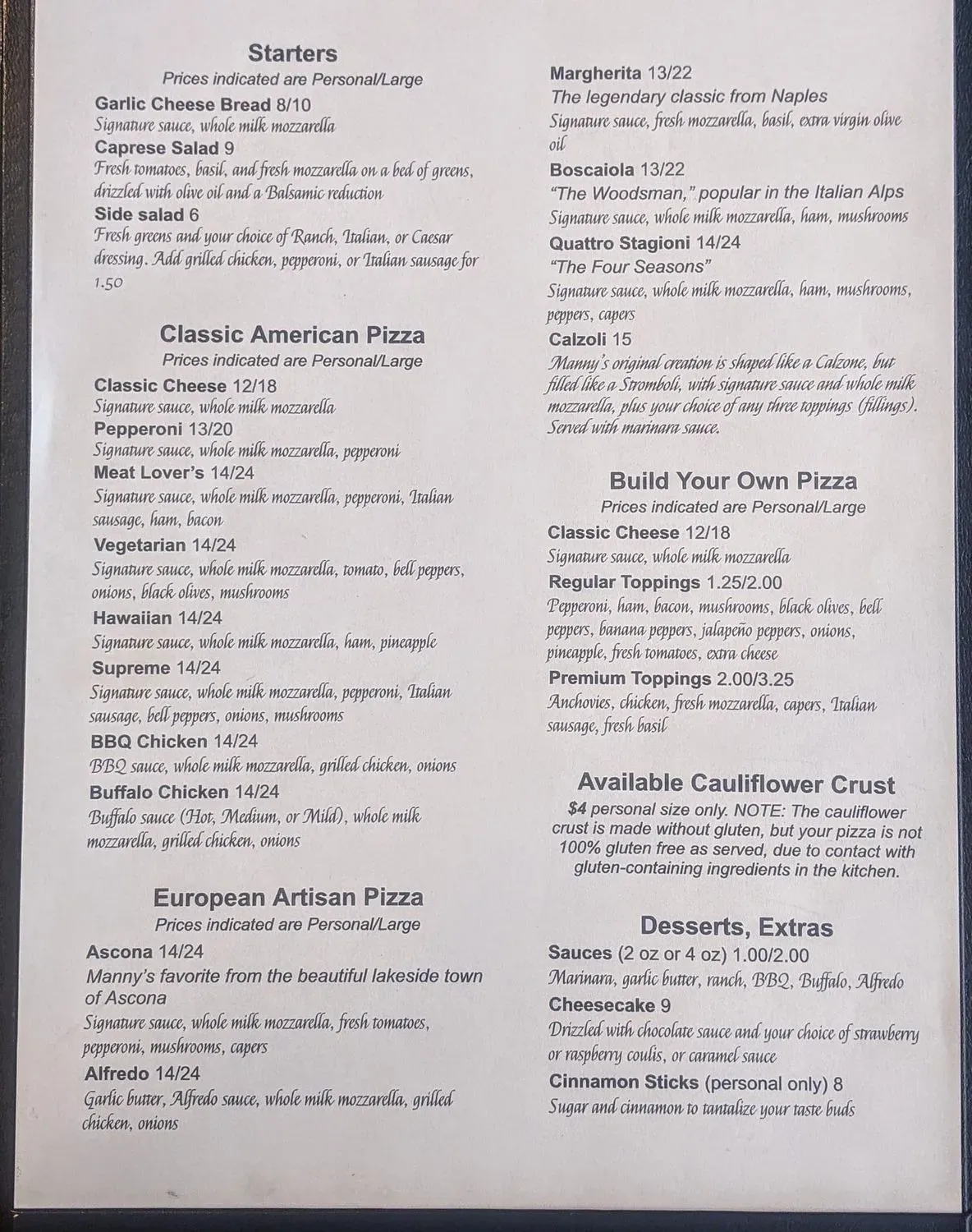 Menu 2